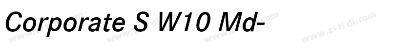 Corporate S W10 Md字体转换